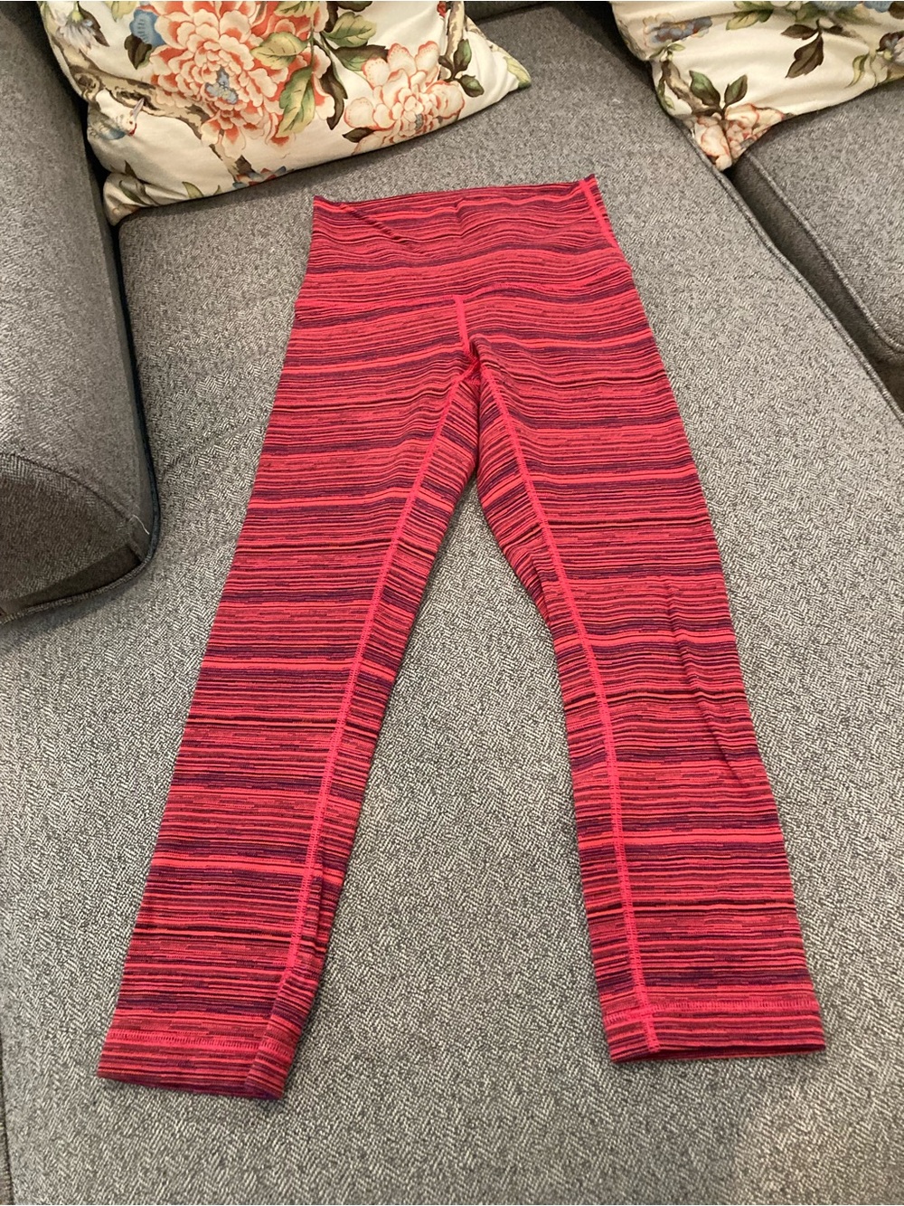 lululemon athletica Red Stripe High-Rise Leggings